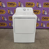 GE White Electric 6.2 Cu. Ft. Capacity Dryer with Shallow Depth and Up to 120 Ft. Venting Capability 22421754 - GTX33EASKWW - Open Box