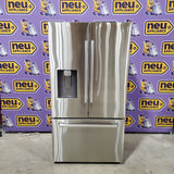 Samsung 36 in. 29 cu. ft. Standard Depth 3-Door French Door Refrigerator in Stainless Steel w/Zero Clearance and Dual Ice Maker RF70H30GER - Scratch & Dent (Minor)