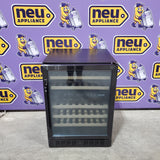 NewAir 23.5-in W 46 -Bottles Black Stainless Steel Dual Zone Cooling Built-in/Freestanding Indoor Wine Cooler NWC046BS00 - Scratch & Dent (Minor)