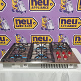 Wolf 36 Inch Gas Cooktop with 5 Dual-Stacked Sealed Burners, Continuous Grates, True Simmer Settings, Automatic Reignition, and Illuminated Controls CG365PS - Open Box