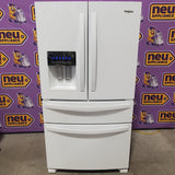 Whirlpool 25 cu. ft. French Door Refrigerator with Two-Tier Freezer Storage in White WRMF3636RW - Scratch & Dent (Minor)