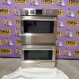 Hestan 30 Inch Double Wall Oven with TwinVection™ Technology, Touch Control Display, Porcelain Enamel Interior, Soft Close Door, 9 Oven Modes, and Marquise Accented™ Handle KDO30 - Open Box
