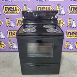 Whirlpool 30" Black 4.8 cu. ft. Electric Coil Top Range with Keep Warm Setting WFC150M0JB - Scratch & Dent (Minor)