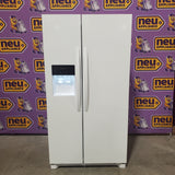 Frigidaire 25.6 cu. ft. Side by Side Refrigerator in White with Exterior Ice and Water Dispenser FRSS2623AW - Scratch & Dent (Minor)