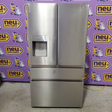 Hisense PureFlat 25.6-cu ft 4-Door Smart French Door ENERGY STAR Refrigerator in Stainless Steel with Ice Maker, Water and Ice Dispenser HRM260N6TSE - Scratch & Dent (Minor)