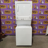 GE 3.8 cu. ft. Washer 5.9 cu. ft. Long Vent Electric Dryer Combo in White GUV27ESSMWW - Certified Refurbished