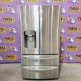 LG 27.8-cu ft 4-Door French Door Refrigerator with Dual Ice Maker in Fingerprint Resistant Steel LRMXS2806S - Scratch & Dent (Moderate)