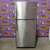 Frigidaire 20.4-cu ft Standard-Depth 30-in Wide Top-Freezer Refrigerator in EasyCare Stainless Steel LFTR2021TF - Scratch & Dent (Moderate)