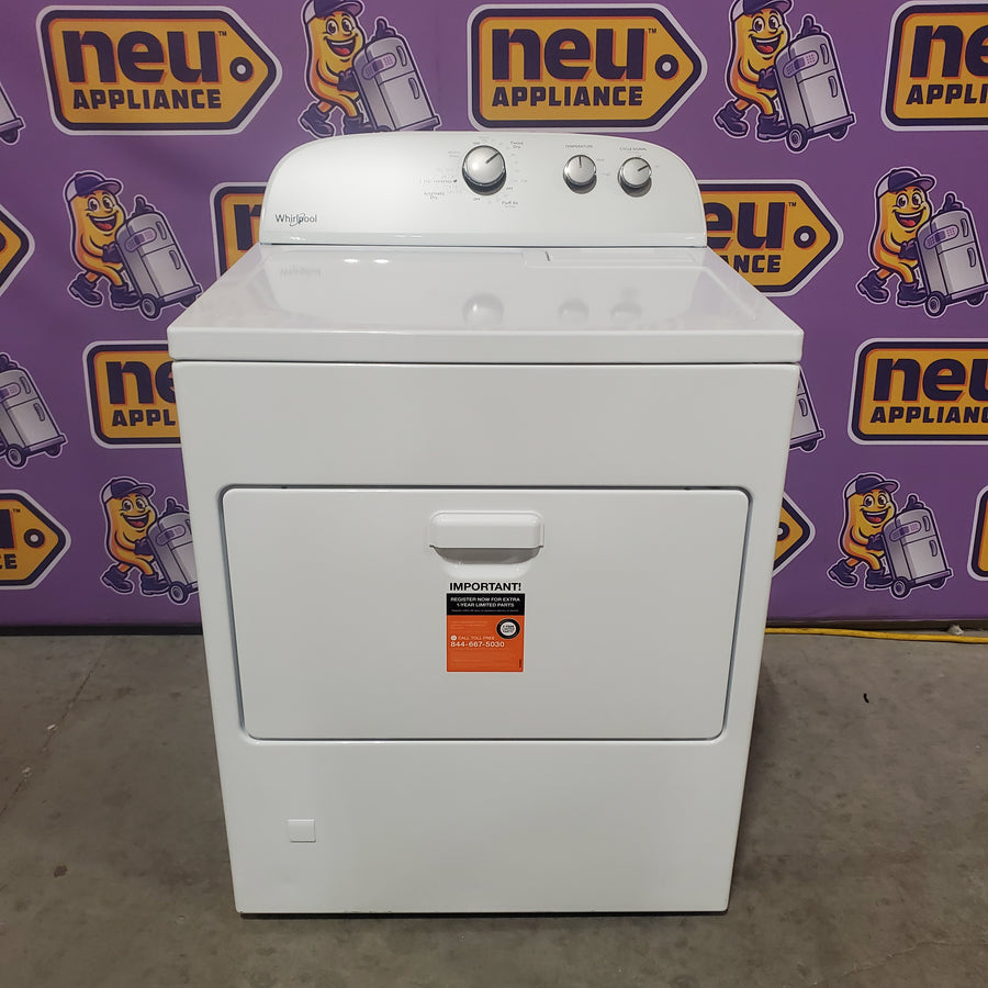 Whirlpool 3.8–3.9 Cu. Ft. Top Load Washer with 2 in 1 Removable Agitator and Soil Level Selection WTW4957PW - Certified Refurbished and Whirlpool 7-cu ft Vented Electric Dryer WED4815EW - Scratch & Dent (Minor)