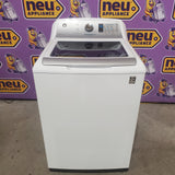 GE® 5.0 cu. ft. Capacity Smart Washer with Stainless Steel Basket in White GTW750CSLWS - Certified Refurbished