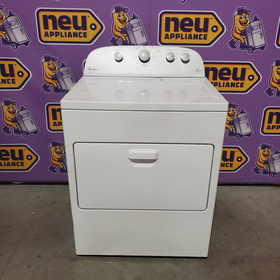 Whirlpool Top Load 3.8 Cu. Ft. Washer with Removable Agitator in White WTW4957PW - Certified Refurbished and Whirlpool 7-cu ft Electric Dryer in White WED5000DW - Certified Refurbished