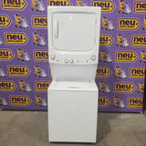 GE Unitized Spacemaker® 3.8 cu. ft. Capacity Washer with Stainless Steel Basket and 5.9 cu. ft. Capacity Electric Dryer GUD27ESSMWW - Certified Refurbished