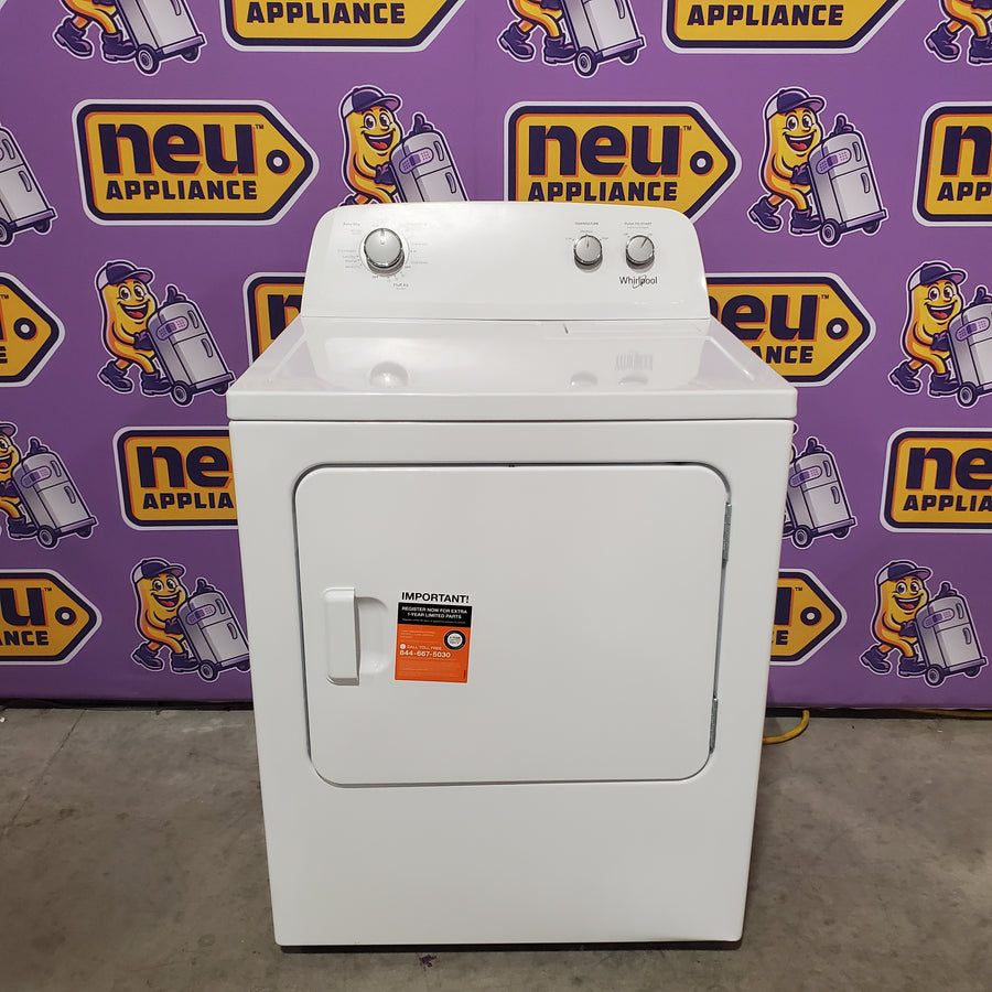 Whirlpool White Top Load 3.8 Cu. Ft. Washer with Late Lid Lock WTW4655JW2 - Certified Refurbished and Whirlpool 7.0 cu. ft. Electric Dryer with Auto-Moisture Sensing WED4850HW - Certified Refurbished