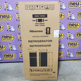 Hisense 18.1-cu ft Counter-Depth 30-in Wide Top-Freezer Refrigerator Garage Ready ENERGY STAR Certified in Stainless Steel RT180N3SSEH - Scratch & Dent (Minor)