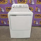 GE White Electric Aluminized Alloy Drum 7.2 Cu. Ft. Dryer with Sensor Dry and Extended Tumble GTD45EASJWS - Certified Refurbished