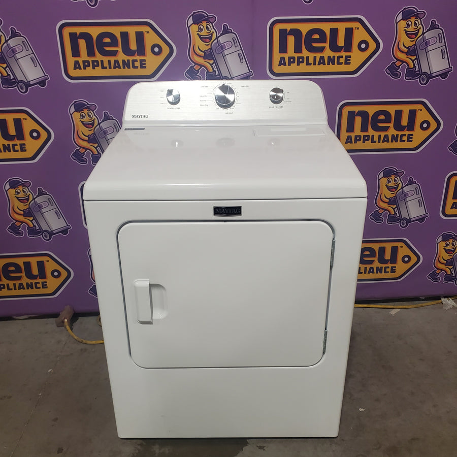 Maytag 4.2 Cu. Ft. Capacity Top Load Washer in White MTW4205SW - Scratch & Dent (Minor) and MayTag 7.0 cu. ft. Top Load Electric Wrinkle Prevent Dryer MED4500MW - Scratch & Dent (Minor)