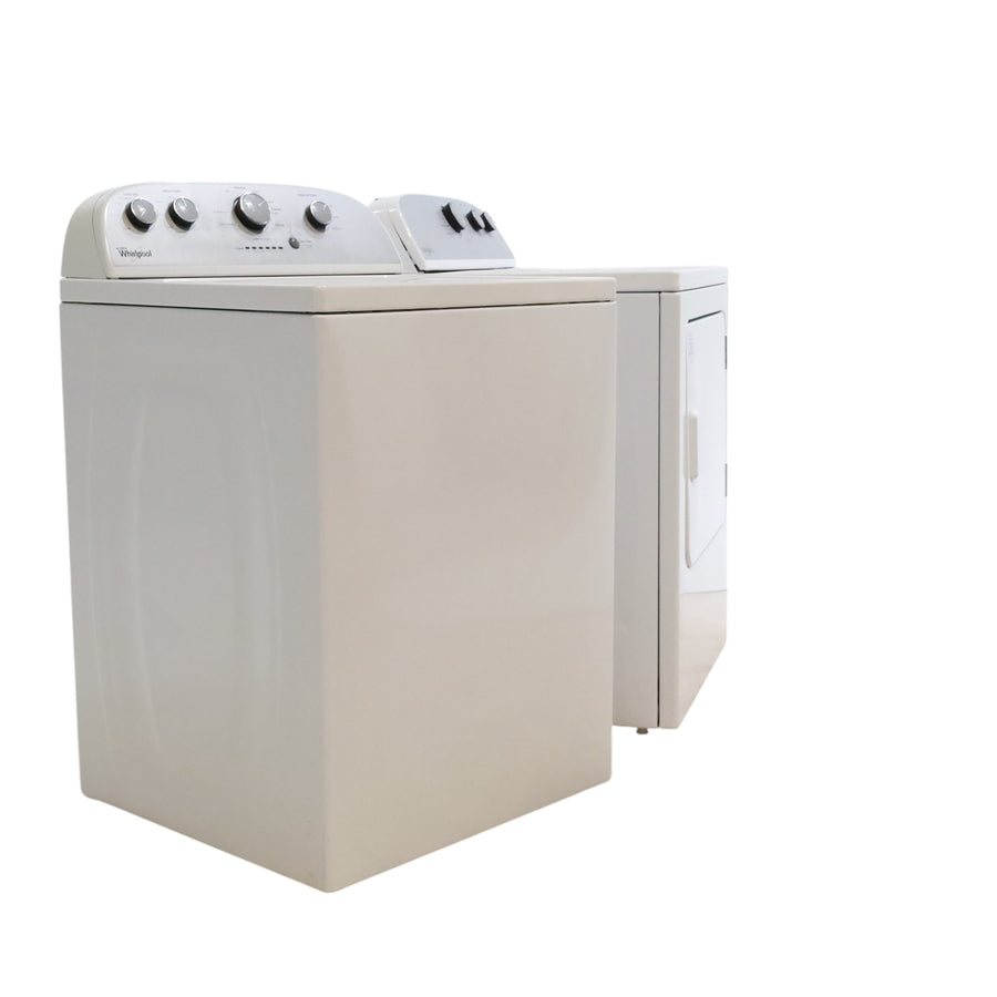 Neu Preferred Whirlpool Agitator Washer & Electric Dryer Set: 3.5 cu. ft. Agitator Washer With Extra Water Cycle / Option & 7.0 cu. ft. Electric 220v Dryer With Auto Sensor Dry - Certified Refurbished
