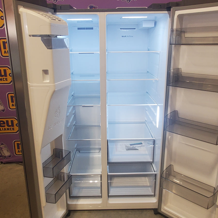 Hisense 29.1 cu. ft. Standard Depth Side by Side Refrigerator Stainless Steel HRS290P5FSE - Scratch & Dent (Moderate)