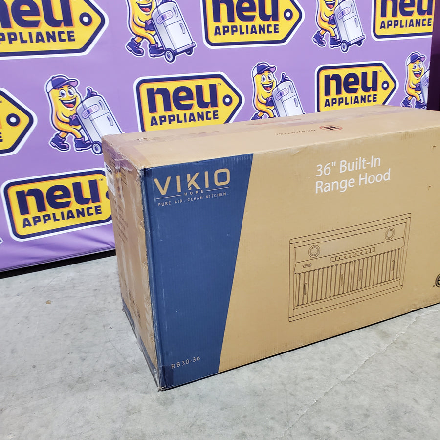 VIKIO 36 inch Ducted 480-CFM Stainless Steel Insert Under Cabinet Range Hood RB30-36 - New in Box