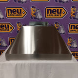 Bertazzoni 36 Wall-mount Chimney Hood with 3 Speeds + Booster, 600 CFM, 1 Motor, Digital Airflow Reducer, Timer, Filter Alarm, and Air-cleaning Option KPH36XT - Scratch & Dent (Minor)
