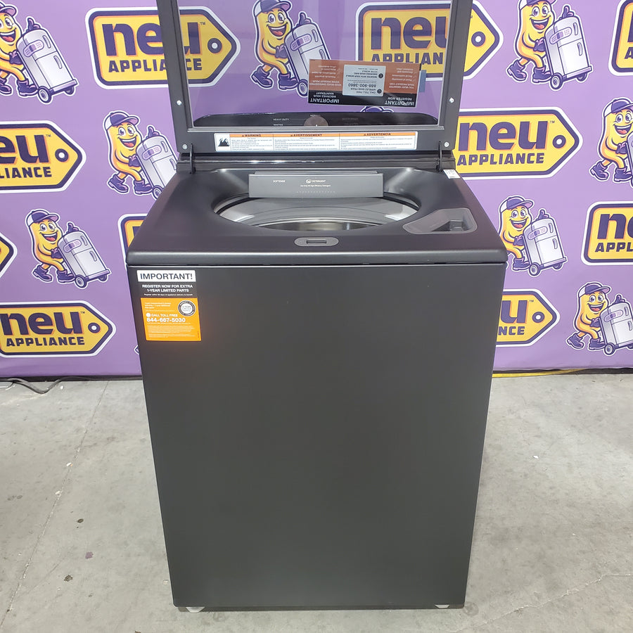 Whirlpool Volcano Black 5.2-5.3 Cu. Ft. Whirlpool® Top Load Washer with Removable Agitator and Deep Water Wash Option WTW6157PB - Scratch & Dent (Minor)