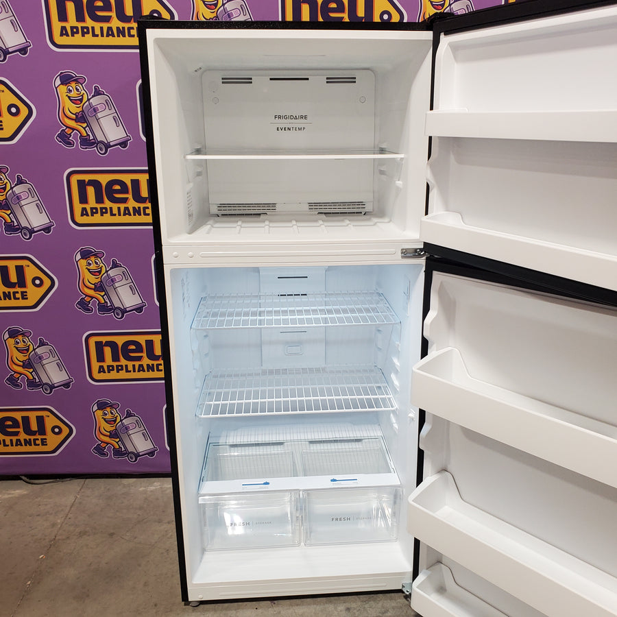 Frigidaire 19 Cu. Ft. Garage Ready Top Freezer Refrigerator in Black FRTE1814AB