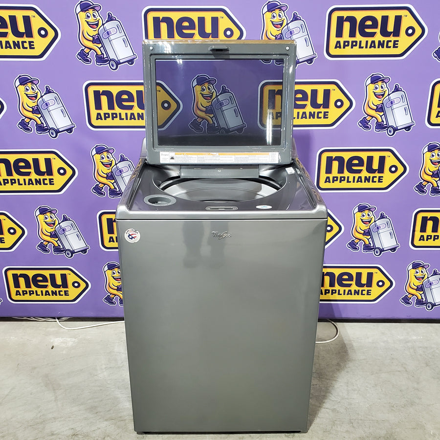 Whirlpool Chrome Shadow Top Load 5.3 Cu. Ft. Washer with Quiet Wash Sound Package WTW8500DC - Scratch &Dent (Minor)