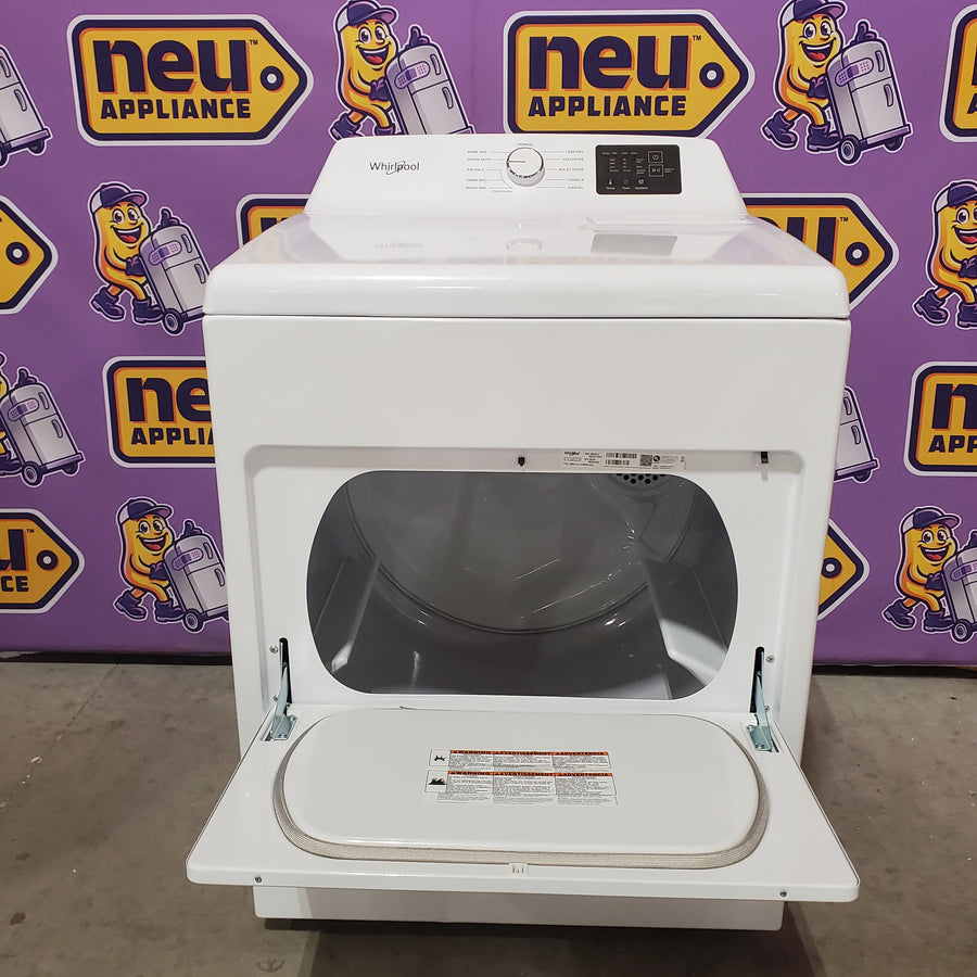 Whirlpool 7.0 cu. ft. Vented Front Load Electric Dryer in White with Adaptive Dry WED4107SW - Scratch & Dent (Minor)