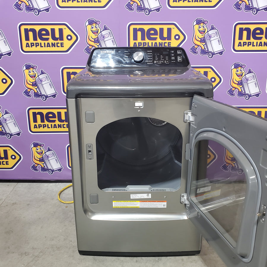 Samsung Platinum Electric 7.4 Cu. Ft. Dryer with Sensor Dry DVE45T3400P - Certified Refurbished