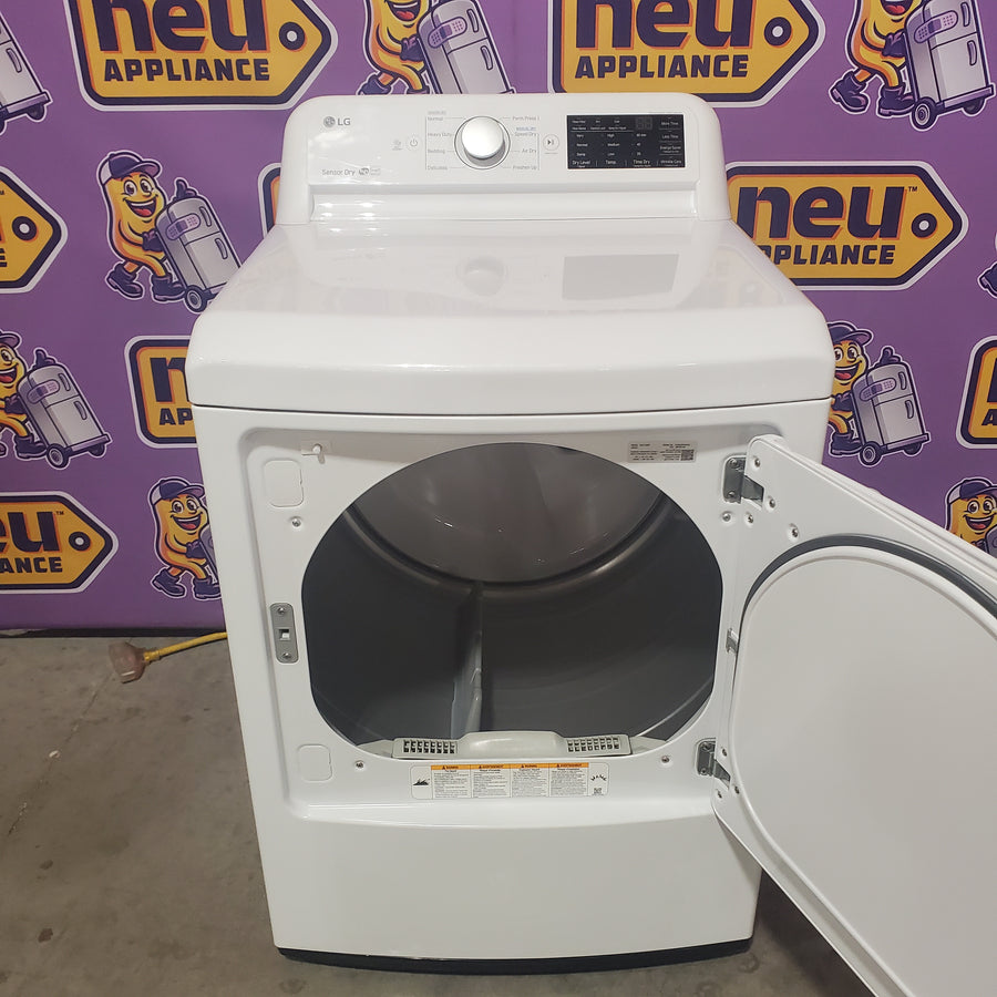 LG Electric White 7.3 Cu. Ft. Dryer with Sensor Dry DLE7100W - Certified Refurbished
