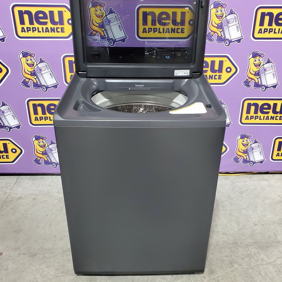 LG Impeller Extra Large 5.5-cu ft Top-Load Washer in Matte Black WT8400CB - Scratch & Dent (Minor)