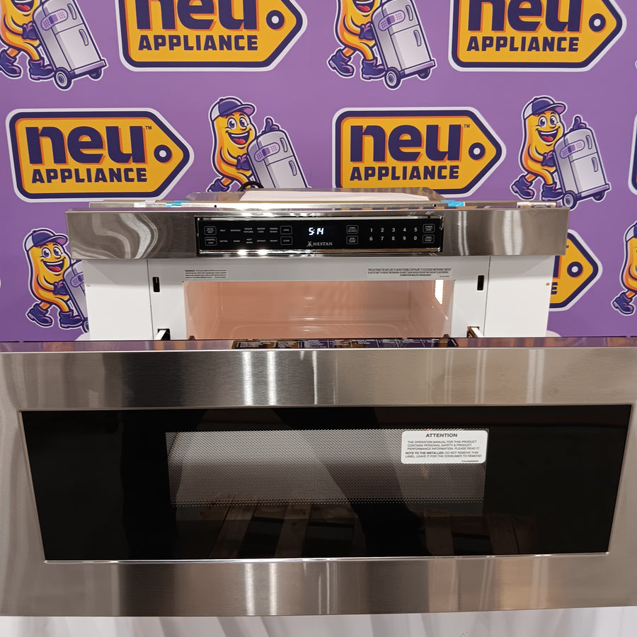 Hestan 30 Inch Drawer Microwave with 1.2 cu. ft. Capacity, Low-Profile Drawer Design, Automatic Drawer System, 11 Power Levels, 12 Sensor Cook, Reheat, and Popcorn Settings KMWR30 - Open Box