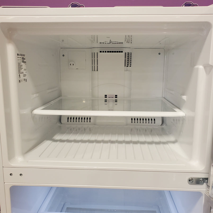 LG White 30 Inch Wide Top Freezer 20 Cu. Ft. Refrigerator with Electronic Temperature Controls and LoDecibel Quiet Operation LTCS20020W - Scratch & Dent (Minor)
