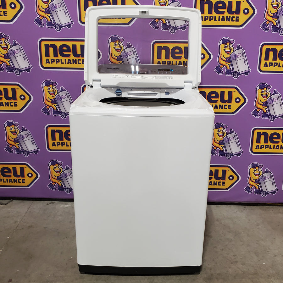 Samsung ENERGY STAR 5.0 cu. ft. Top Load Washing Machine with Active Water Jet WA50R5200AW - Certified Refurbished