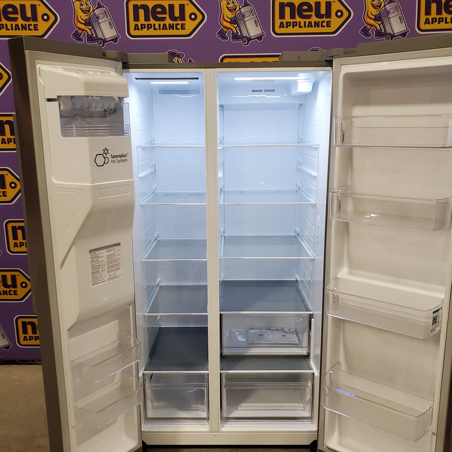 LG 27 cu. ft. Standard-Depth, Side-by-side Refrigerator, with Ice and Water and Bar Handle Design LS27T3230S - Scratch & Dent (Minor)