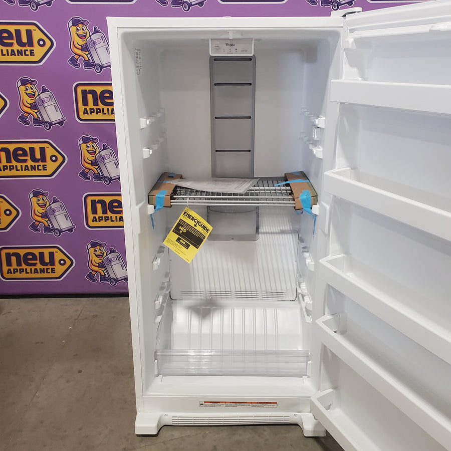 Whirlpool 16 cu. ft. Upright Freezer with LED Lighting WZF34X16DW - Scratch & Dent (Minor)