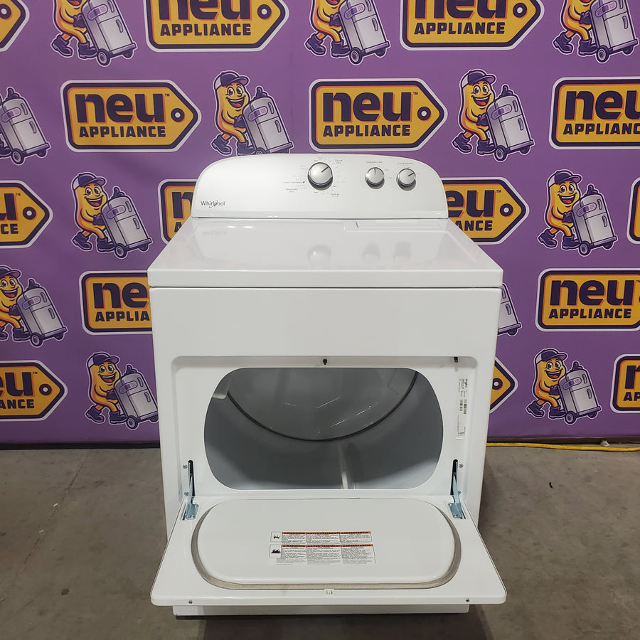 Whirlpool 3.8–3.9 Cu. Ft. Top Load Washer with 2 in 1 Removable Agitator and Soil Level Selection WTW4957PW - Certified Refurbished and Whirlpool 7-cu ft Vented Electric Dryer WED4815EW - Scratch & Dent (Minor)