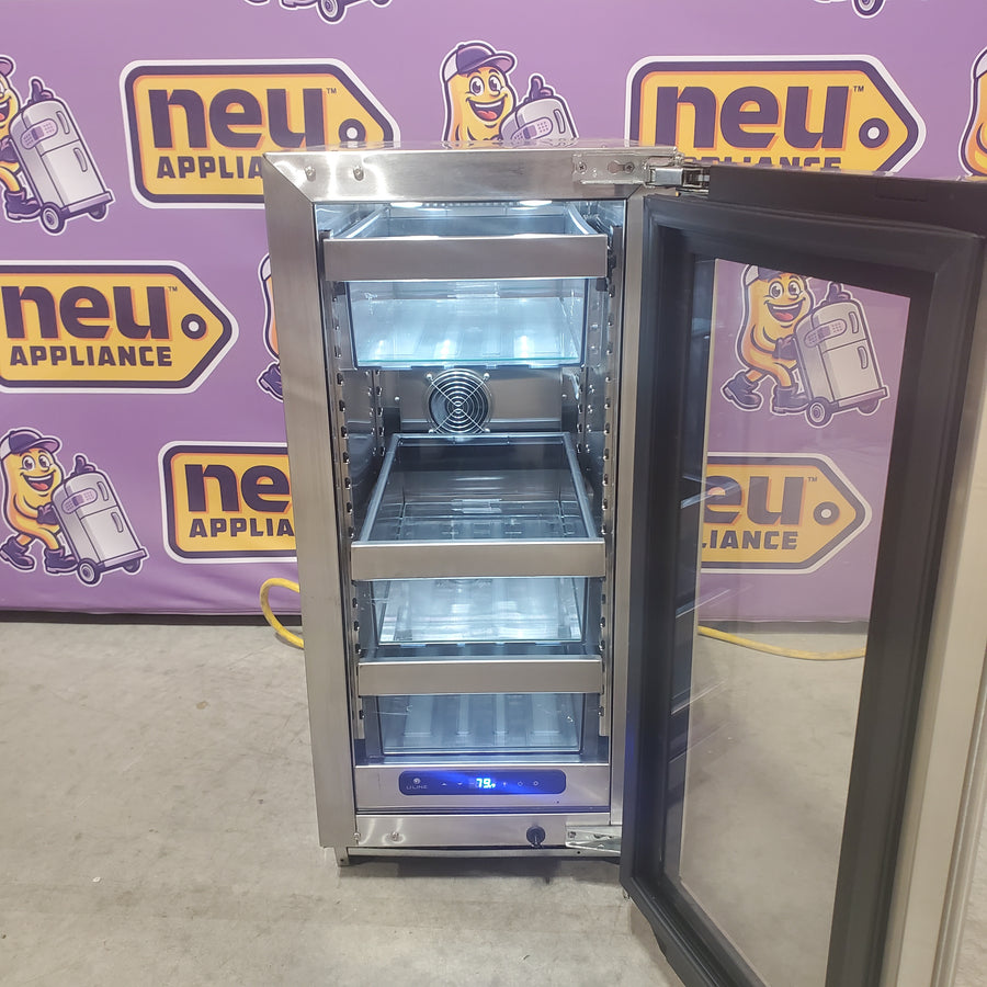 U-Line 5 Class 72-Can Beverage Cooler in Stainless Steel UHRE515-SG01A - Scratch & Dent (Moderate)