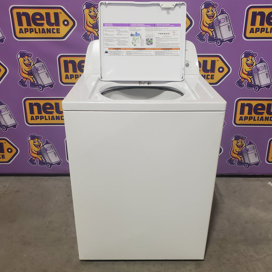 Roper 3.6 cu ft Agitator Top-Load Washer in White RTW4641BQ - Certified Refurbished and Amana 6.5 cu. ft. Electric Dryer with Automatic Cycles NED4600YQ - Certified Refurbished