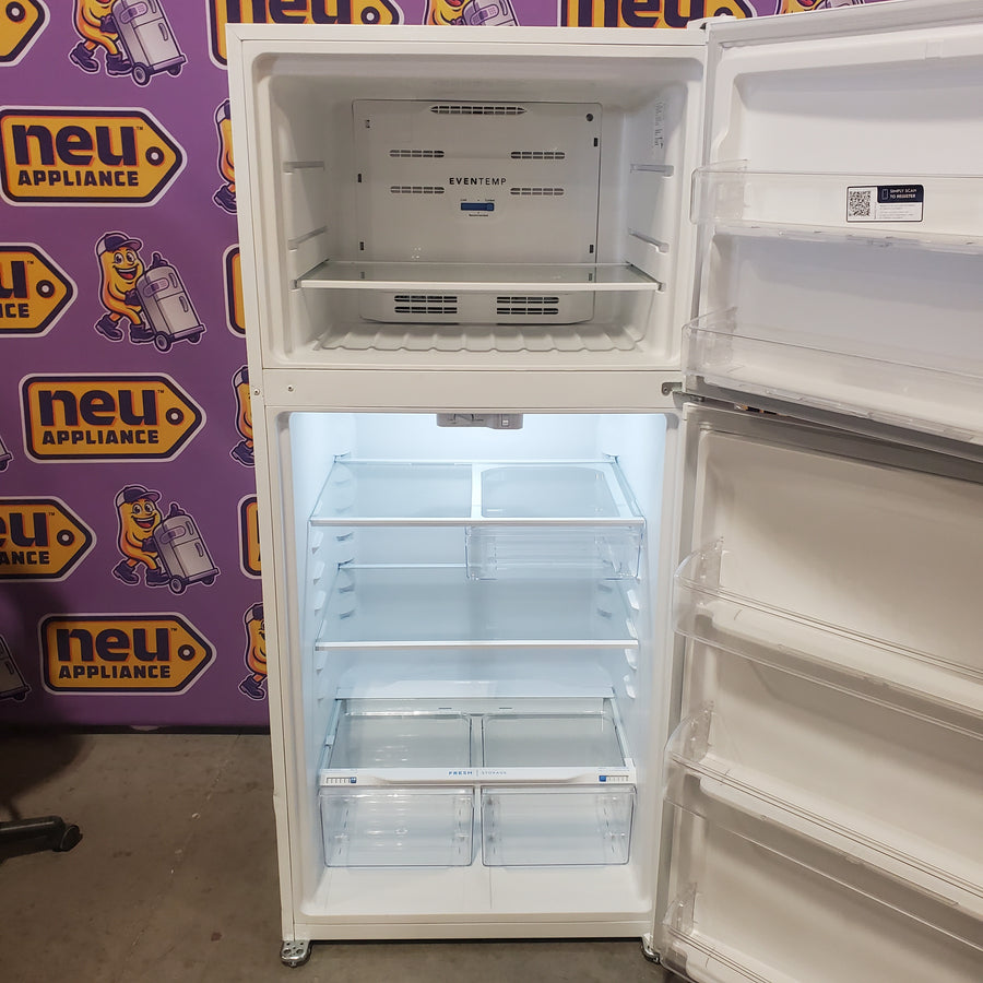 Frigidaire 30 in. Width 18.3 cu. ft. Top Freezer Refrigerator with EvenTemp Cooling System in White FFTR1835VW - Scratch & Dent (Minor)