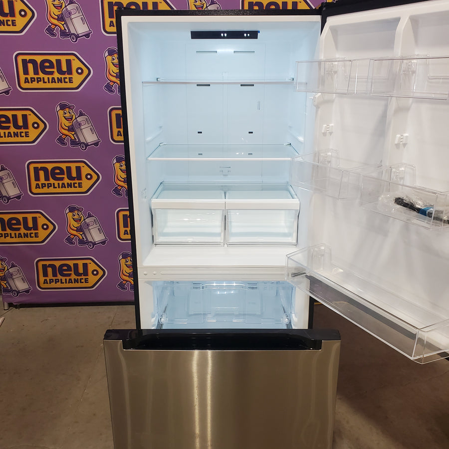 Vissani 18.7 cu. ft. Bottom Freezer Refrigerator in Stainless Steel MDBF18SS - Scratch & Dent (Major)