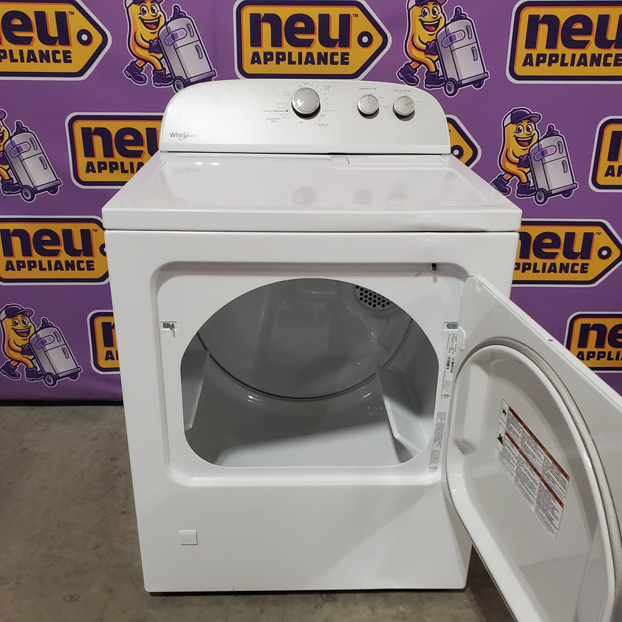 Whirlpool White Gas 7.0 Cu. Ft. Vented Dryer with Wrinkle Shield Option and AutoDry Drying System WGD4815EW - Scratch & Dent (Moderate)