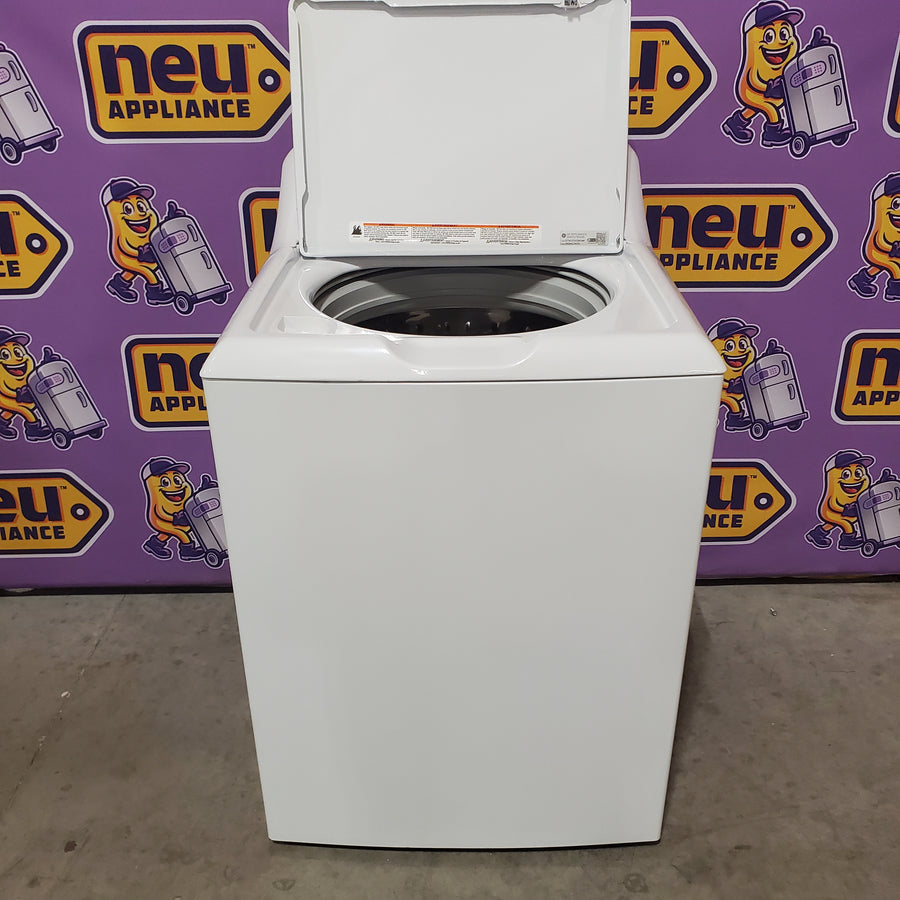 GE® 4.2 cu. ft. Capacity Washer with Stainless Steel Basket GTW335ASNWW - Certified Refurbished and GE 6.2 cu. ft. Capacity Electric Dryer with Up To 120 ft. Venting and Shallow Depth GTD33EASKWW - Certified Refurbished