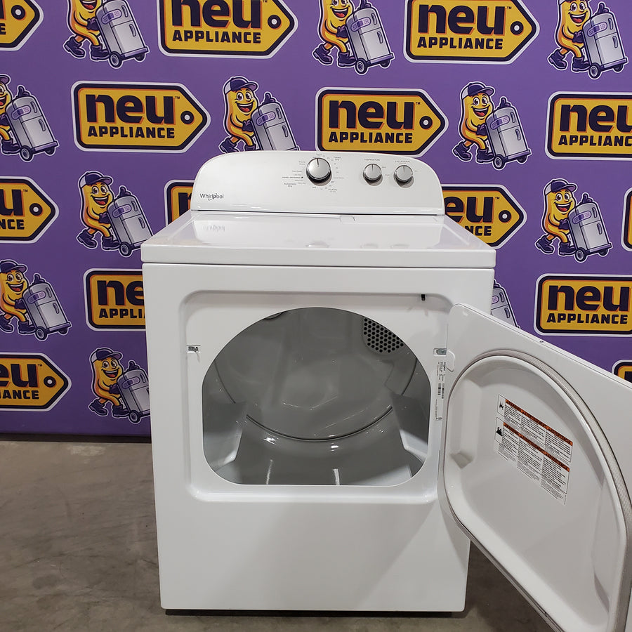 Whirlpool White Electric Extra Large 7.0 Cu. Ft. Dryer with Wrinkle Shield 22121517 - WED4815EW - Scratch & Dent (Minor)
