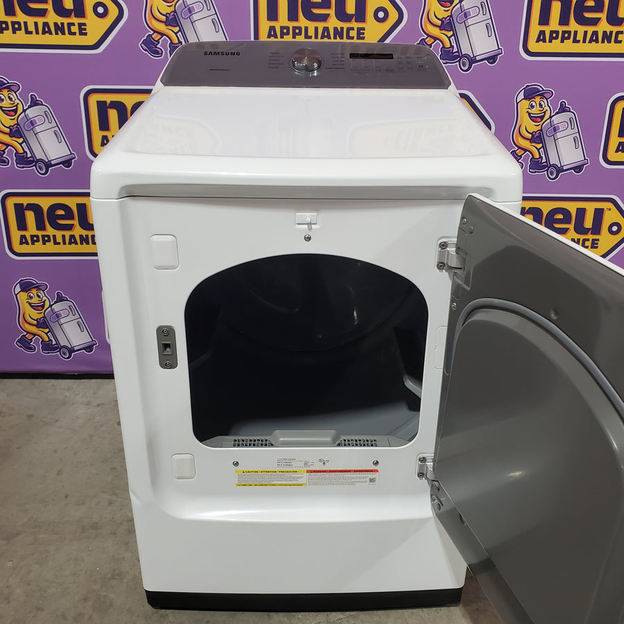 Samsung White Extra Large 7.4 Cu. Ft. Capacity with Sensor Dry 3511230 - DVE50R5200W - Certified Refurbished