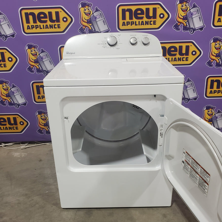 Whirlpool 3.8–3.9 Cu. Ft. Top Load Washer with 2 in 1 Removable Agitator and Soil Level Selection WTW4957PW - Certified Refurbished and Whirlpool 7-cu ft Vented Electric Dryer WED4815EW - Certified Refurbished