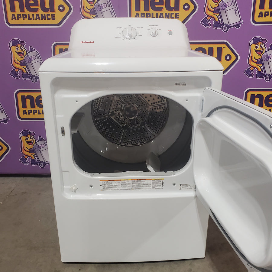 Hotpoint 6.2 cu. ft. Capacity Electric Dryer with Up To 120 ft. Venting and Shallow Depth HTX26EASWWW - Scratch & Dent (Minor)