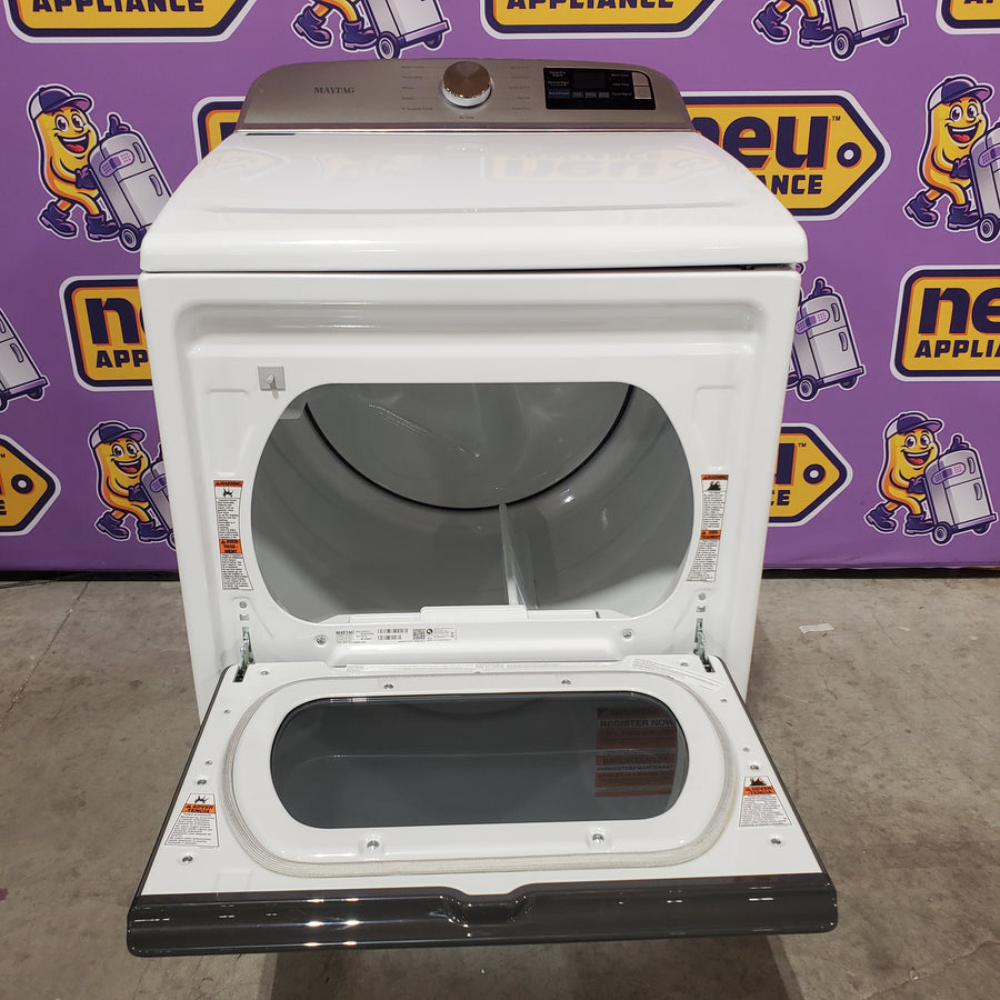 Maytag 7.4 Cu. Ft. Top Load Electric Dryer with Extra Power and Advanced Moisture Sensing MED6205RW - Open Box