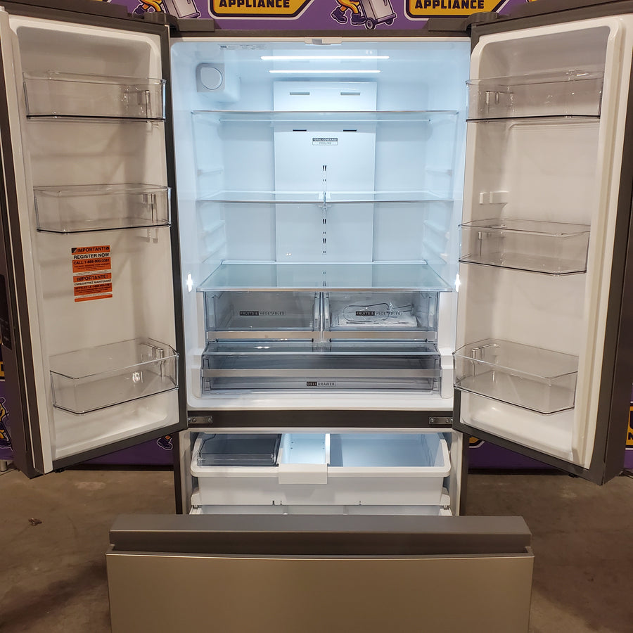 Whirlpool French Door 31 Cu. Ft. Refrigerator with Total Coverage Cooling in Fingerprint Resistant Stainless Steel 22121487 - WRFF3136SZ - Scratch & Dent (Moderate)