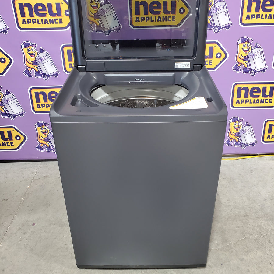 LG Impeller Extra Large 5.5-cu ft Top-Load Washer in Matte Black WT8400CB - Open Box